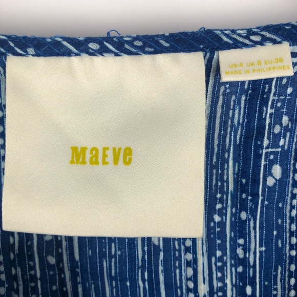 Anthro Maeve Orchard Island Top Blouse Size 4 - Picture 4 of 7